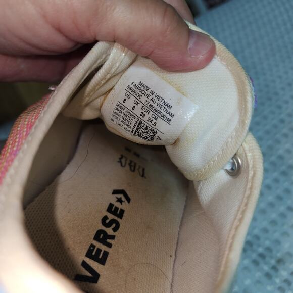 CONVERSE EUC WOMENS SZ 8 ALL STAR SEQUINED SNEAKER SHOES - Picture 5 of 9